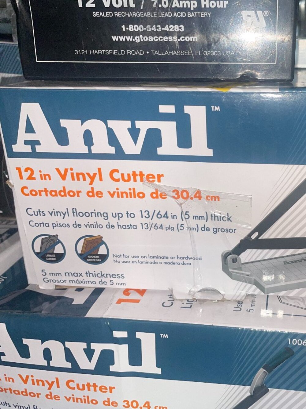 Anvil 12 in. Luxury Vinyl Tile (LVT) Cutter